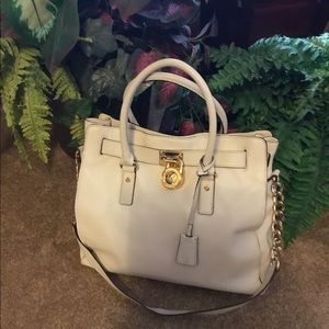 MK Hamilton Off White Shoulder Strap & Handles Bag
